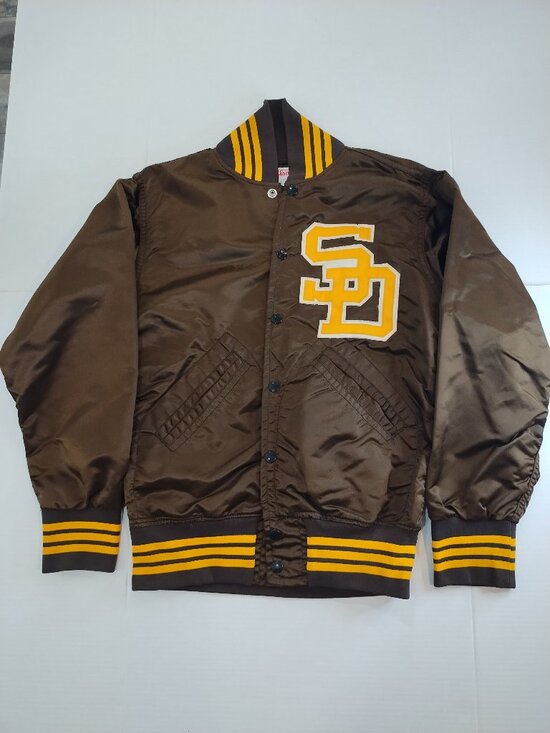 Wilson Other - Vintage 70s Wilson San Diego Padres Satin Jacket Mens 32 MLB Bomber Varsity